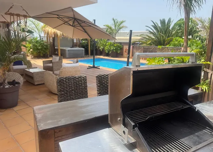 Blossom In The Beautiful Area Of Puerto Santiago Tenerife With 5 Bedrooms For Up To 10 Guests Private Swimming Pool And Many Other Activities To Entertain The Family Secure Parking For 2 Cars And Disabled Access Throughout *